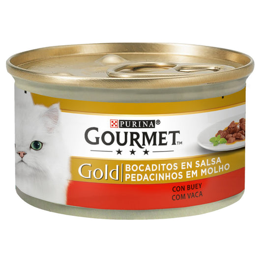 PURINA GOURMET SALSA/VACA 85GR