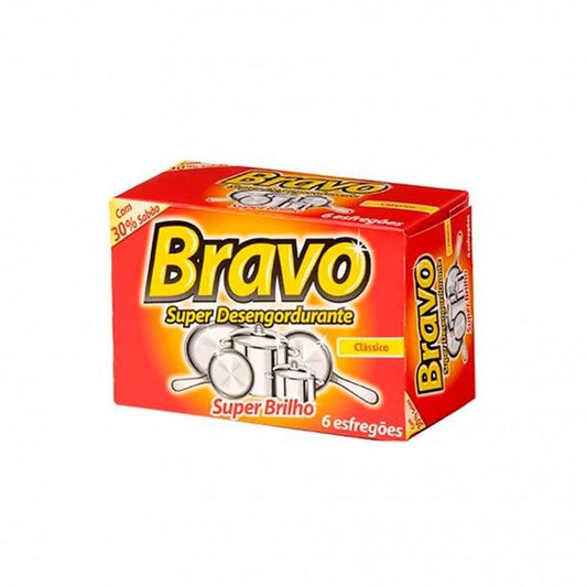 BRAVO ESFREGÃO REGULAR C/6