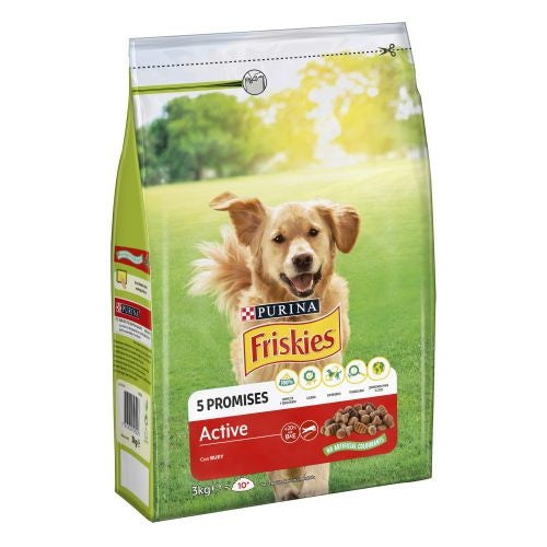 FRISKIES ATIVO RAÇÃO CÃO C/VACA