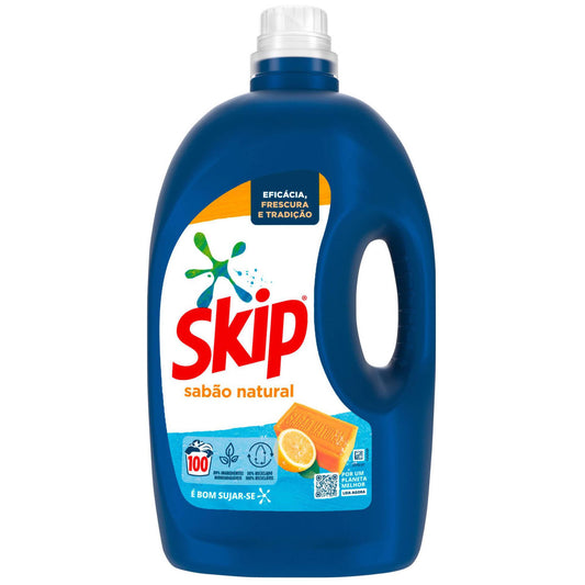 SKIP DEGTERGENTE LIQUIDO JABON NATURAL 100D