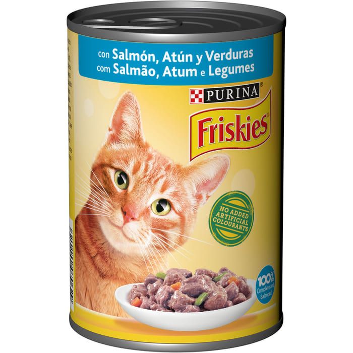 FRISKIES CAT SALMAO/ATUM LATA 400GR