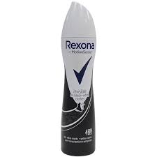 REXONA SPRAY INVISIBLE ON B&W CLOTHES