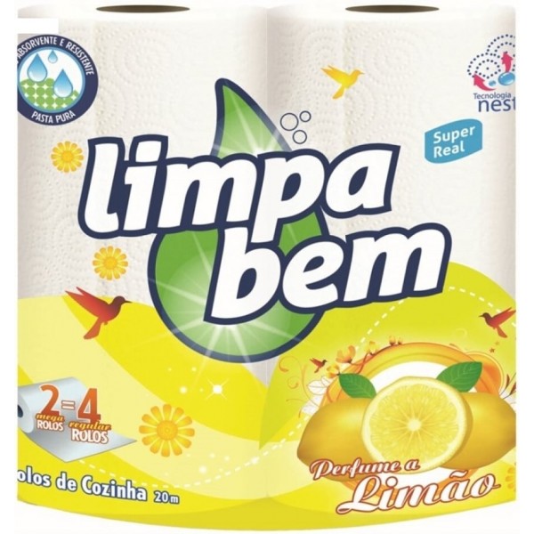 LIMPA BEM ROLLOS DE COCINA MAXI LIMON