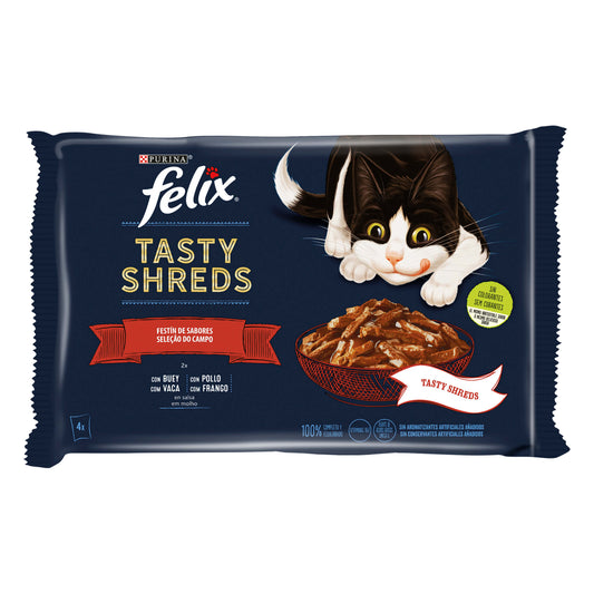 PURINA FELIX SABOROSOS FRAGOS DE CARNE E FRANGO