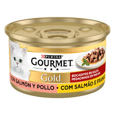 PURINA GOURMET GOLD BOCADITOS SALMON Y POLLO