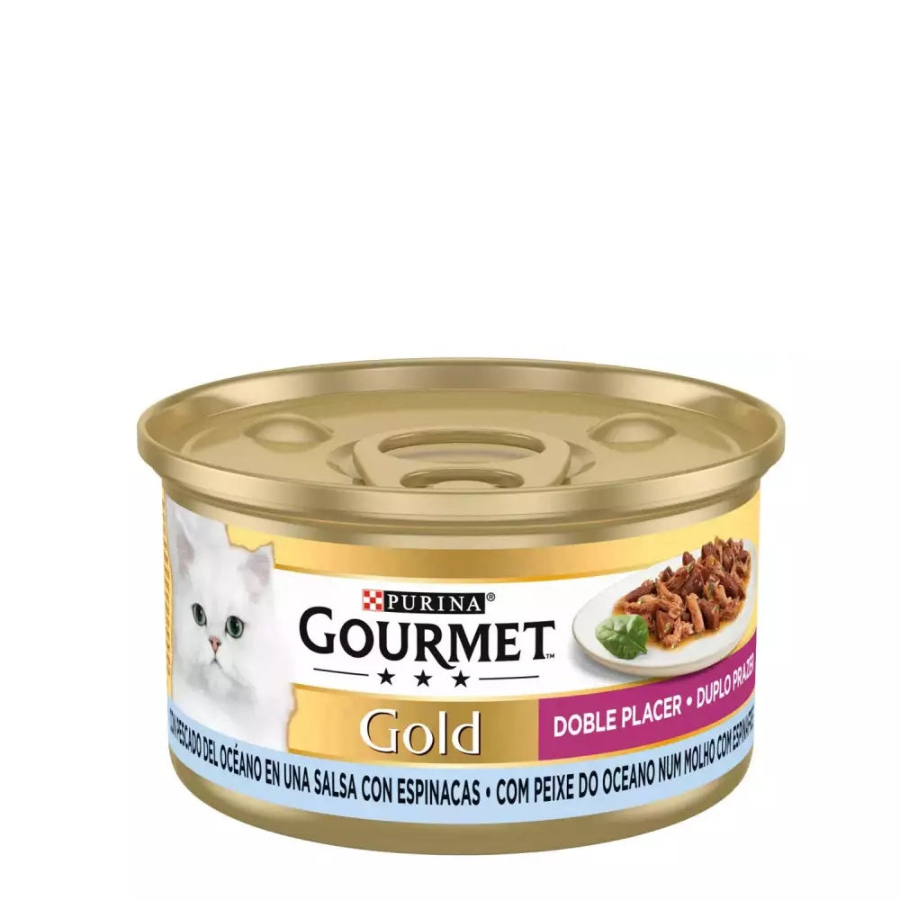 PURINA GOURMET GOLD DOBLE PLACER PESCADO