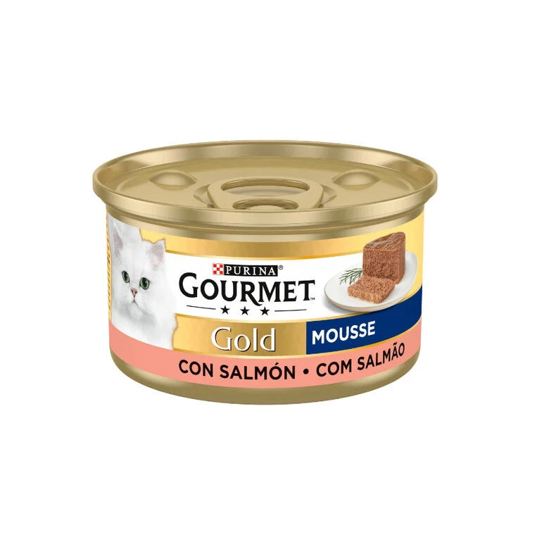 PURINA GOURMET GOLD  MOUSSE SALMON 85GR