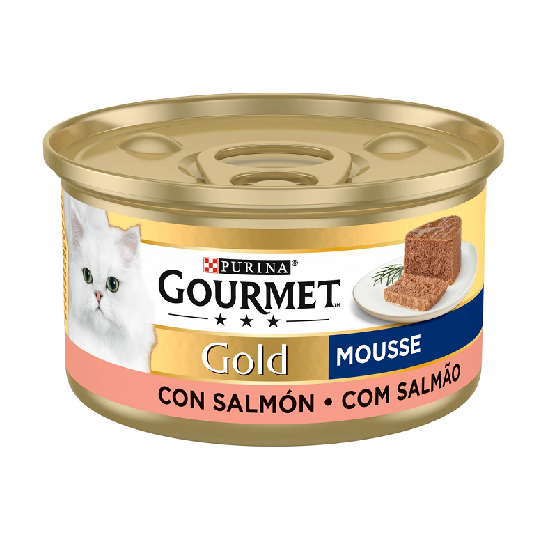 PURINA GOURMET GOLD  MOUSSE SALMON 85GR