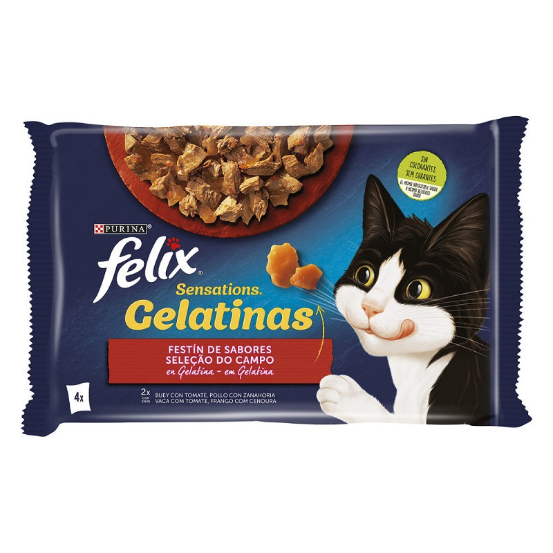 PURINA FELIX GELATINA TERNERA Y POLLO